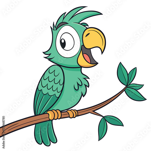 cheerful parrot