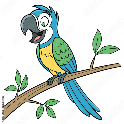 cheerful parrot