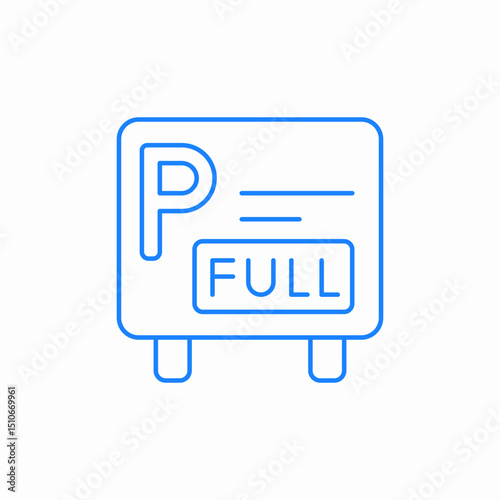 parking logs icon icon sign vector