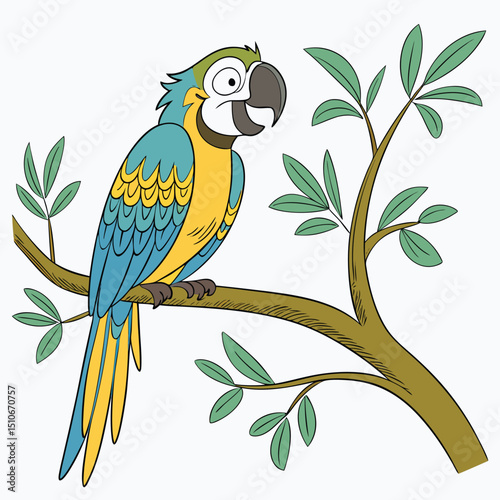 cheerful parrot