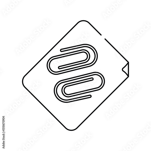 Break Even Point line icon with white background vector stock illustration