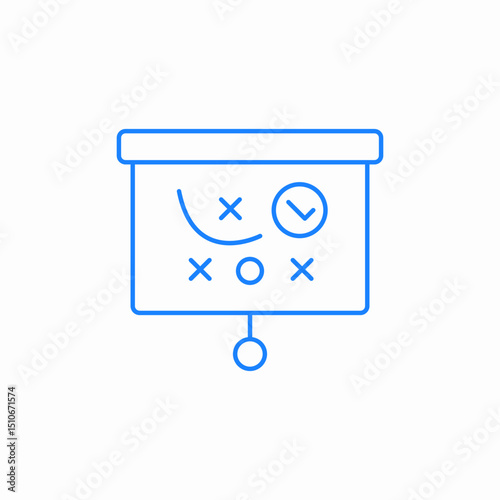 strategic planning board icon sign vector