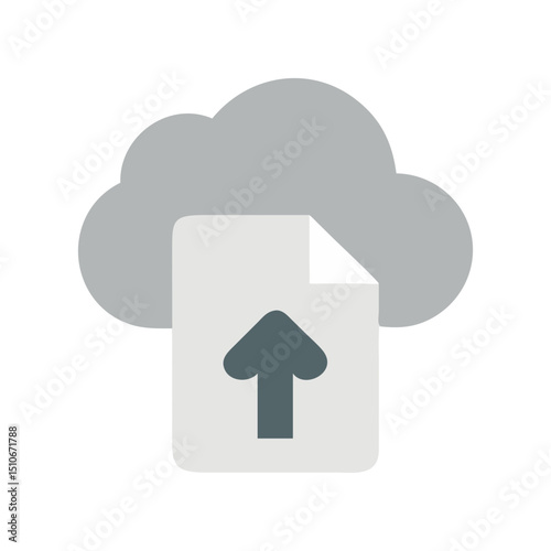 cloud file upload arrow icon design