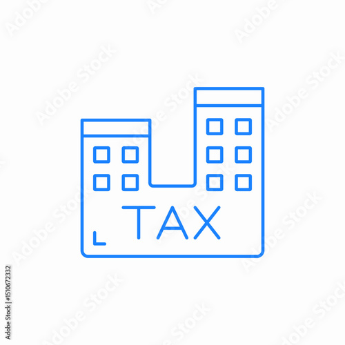 tax id icon icon sign vector
