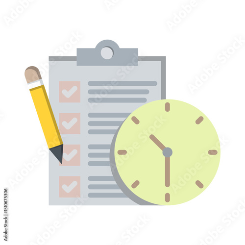 Time Management and Task Completion Icon