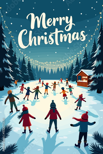 Wallpaper Mural christmas music poster, christmas party poster, christmas poster background, santa poster, happy holidays poster, christmas poster greeting card, christmas, winter, holiday, landscape, illustration, x Torontodigital.ca
