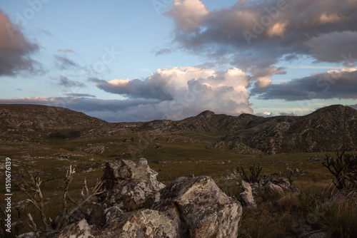 landscape rocks path scenery mountain trail