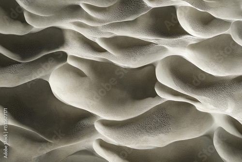 Windswept pattern shown in sculpted sand waves