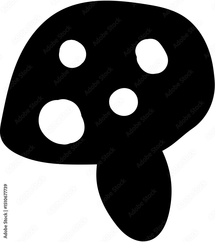 Fototapeta premium Mushroom Doodle