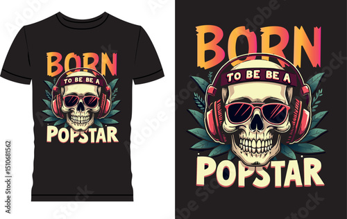 t shirt design with skull