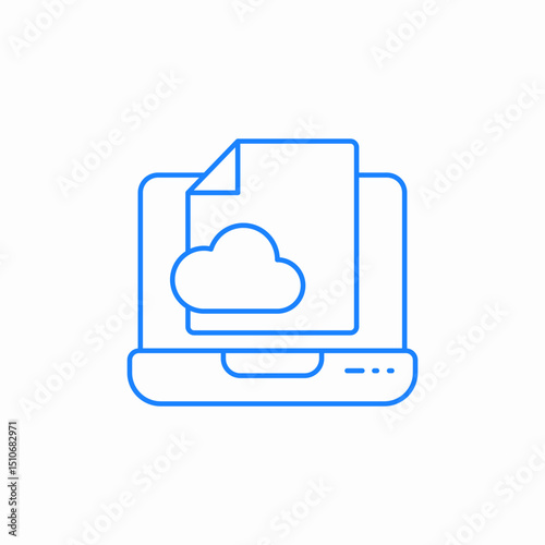 cloud storage icon sign vector