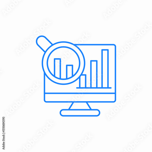 data analysis insight icon sign vector