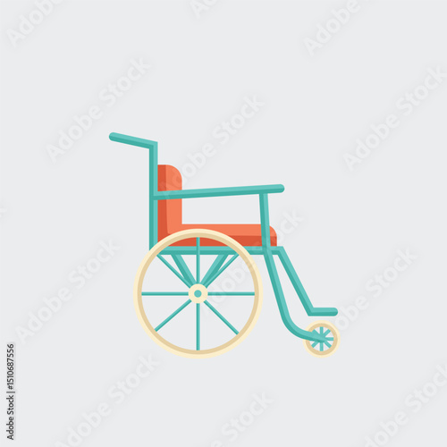 minimalist wheelchair illustration