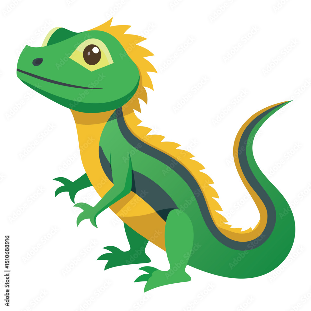 Fototapeta premium lizard vector image on white background