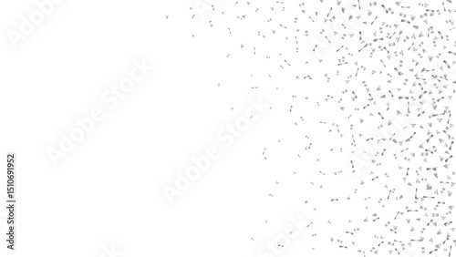 Silver glitter confetti frame decoration festive, surprise birthday party, congratulations