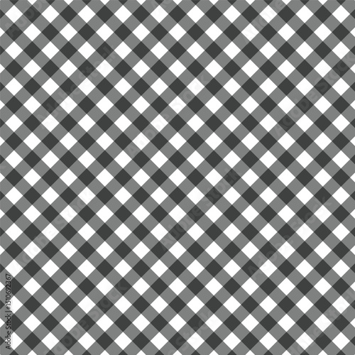 Wallpaper Mural 2 Color Horizontal, Vertical, Diagonal Plaid Seamless Pattern | Checkered Background Design for Fabric, Digital Print, Wallpaper and Textile Torontodigital.ca