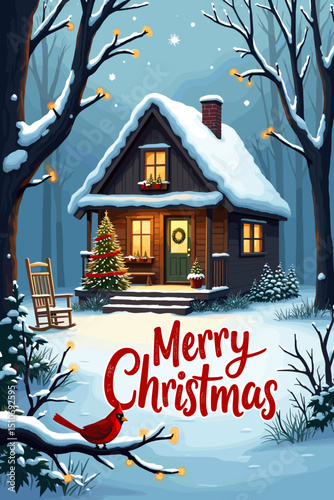 christmas music poster, christmas party poster, christmas poster background, santa poster, happy holidays poster, christmas poster greeting card, christmas, winter, holiday, landscape, illustration, x