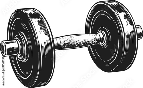 dumbbell isolated on white background