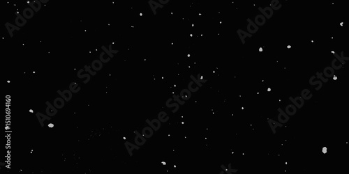 Snow flakes winter snowfall white light vector background. Christmas background, white snow on black background for edit photo.
