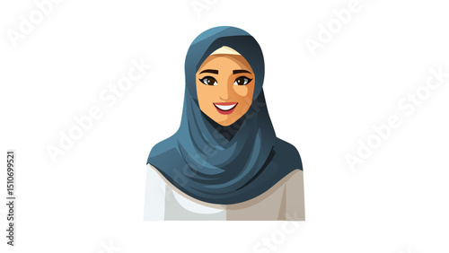 Traditional Arab Female Character Illustration
