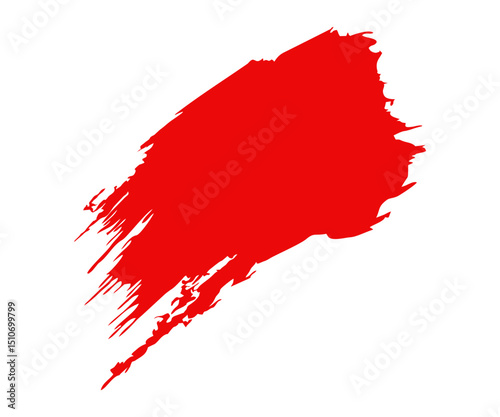 Red brush stroke. Red brush stroke, abstract grunge texture vector design and illustration.  


