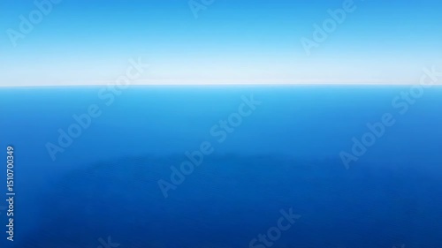 Wallpaper Mural Aerial View of Deep Blue Ocean and Clear Sky Creating Seamless Horizon Torontodigital.ca