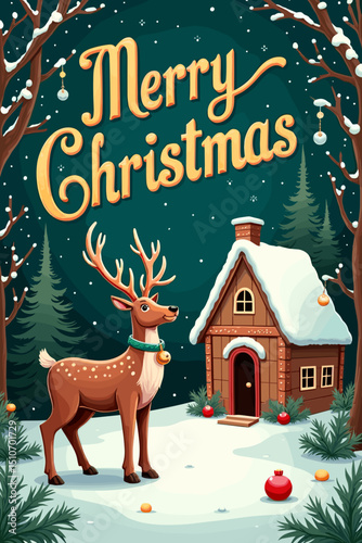 Wallpaper Mural christmas music poster, christmas party poster, christmas poster background, santa poster, happy holidays poster, christmas poster greeting card, christmas, winter, holiday, landscape, illustration, x Torontodigital.ca