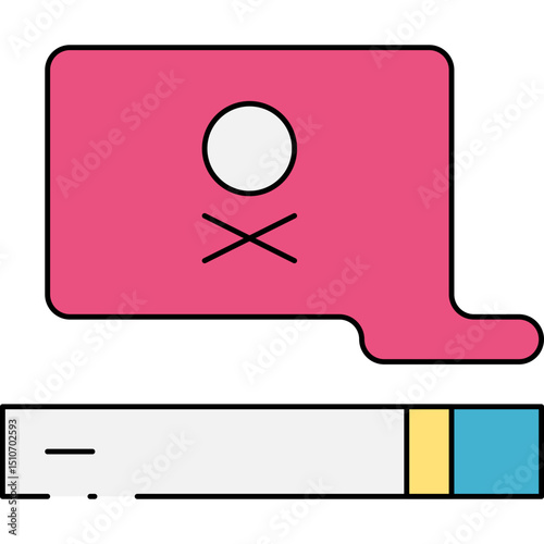 Smoke single icon vector illustration