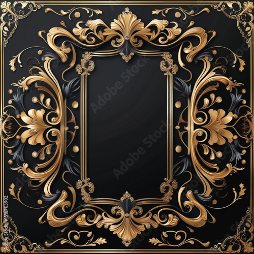 Decorative Frame Clipart With An Elaborate Design