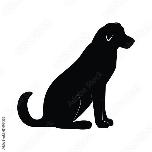 Loyal Dog Silhouette Art – Symbol of Faithfulness