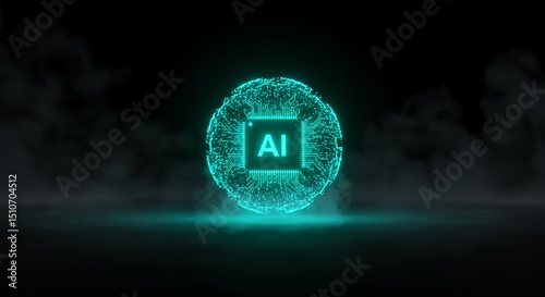 Ai Circuit Board Illustration