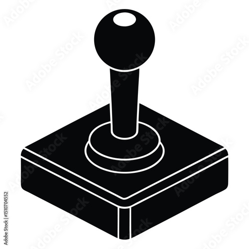 game developer element isolated joystick on white background