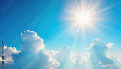Stunning vista of a cloudless azure sky, bathed in the warm glow of sunlight Perfect for travel, nature, and serenity themes Ideal for desktop backgrounds and calendars , sunlight, azure, heavens