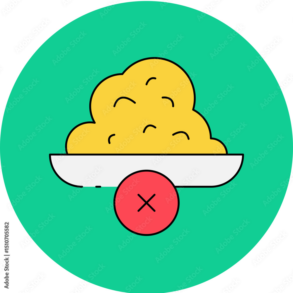 Fototapeta premium Food single icon vector illustration