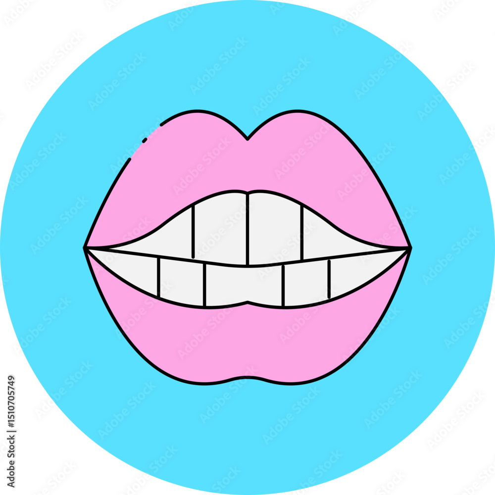 Mouth single icon vector illustration Mouth single icon vector illustration