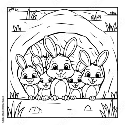 Firm Animal Cartoon Vector illustration