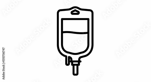 Scalpel Icon Line Art Illustration of a Surgical Knife