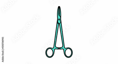 Scalpel Icon Line Art Illustration of a Surgical Knife