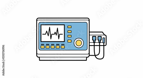 Scalpel Icon Line Art Illustration of a Surgical Knife