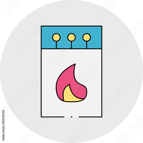Matchbox single icon vector illustration