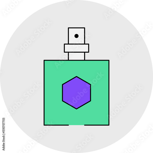 Perfume fragnance single icon vector illustration