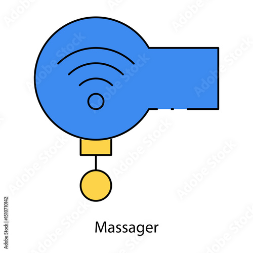 Massager single icon vector illustration