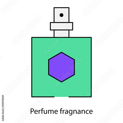 Perfume fragnance single icon vector illustration