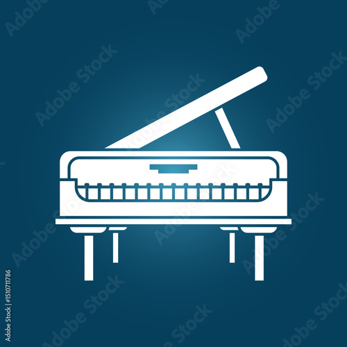 Music Piano trendy artwork glorious abstract vector illustration colorful practical design