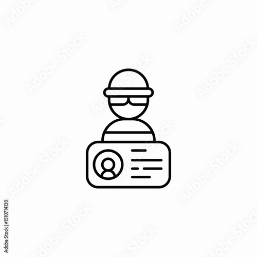 anonymus user icon sign vector