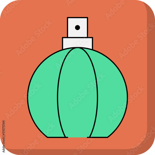Watermelon fragnance single icon vector illustration