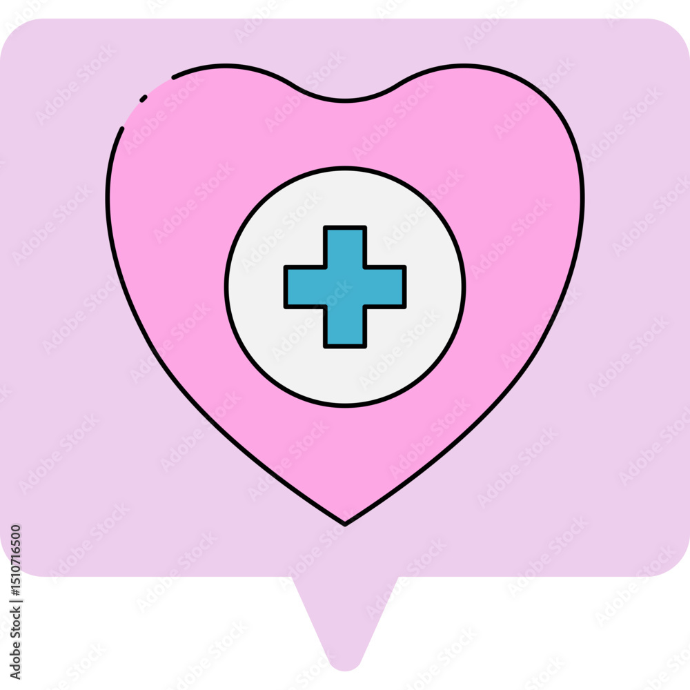 Obraz premium Heart single icon vector illustration
