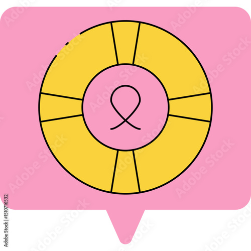 Lifebuoy single icon vector illustration