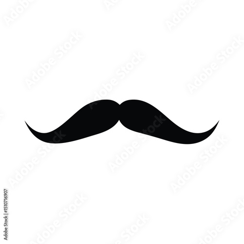 Mustache Silhouette Vector