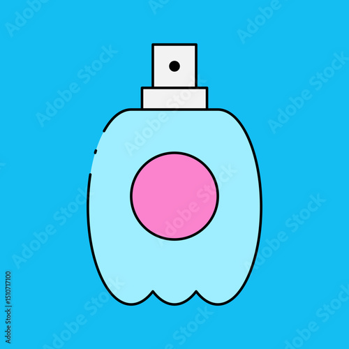 Czech perfume single icon vector illustration